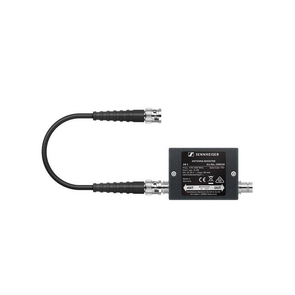 INLINE ANTENNA BOOSTER, +10 DB GAIN, BNC CONNECTORS, FREQUENCY RANGE: AW+ (470 - 558 MHZ)